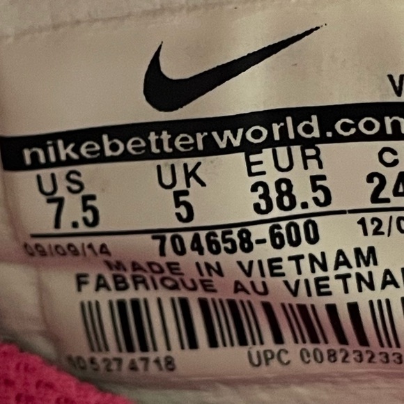 Nike Zoom Fit Training Pink Mesh Lightweight Running Sneakers/Shoes 7.5 Womens - Picture 4 of 4